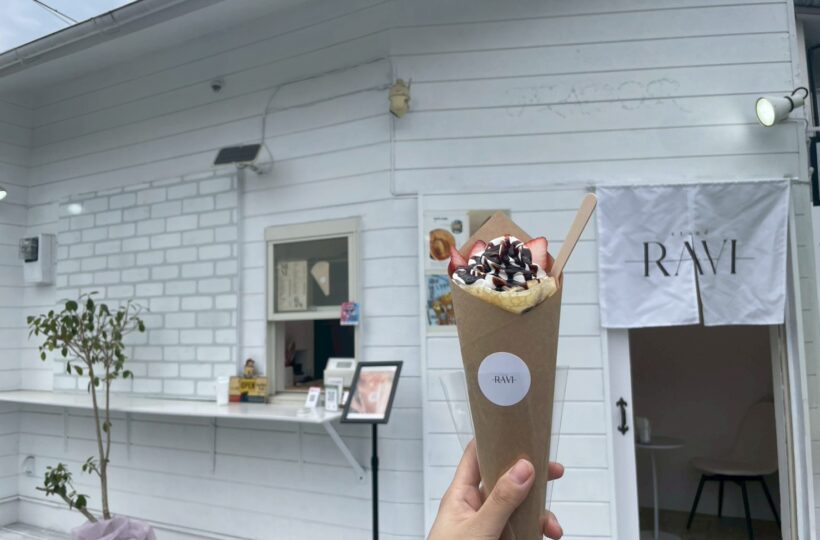 九品寺｜夜まで営業！ボリューミー＆もちもち度MAXの米粉生地が楽しめるクレープ屋さん